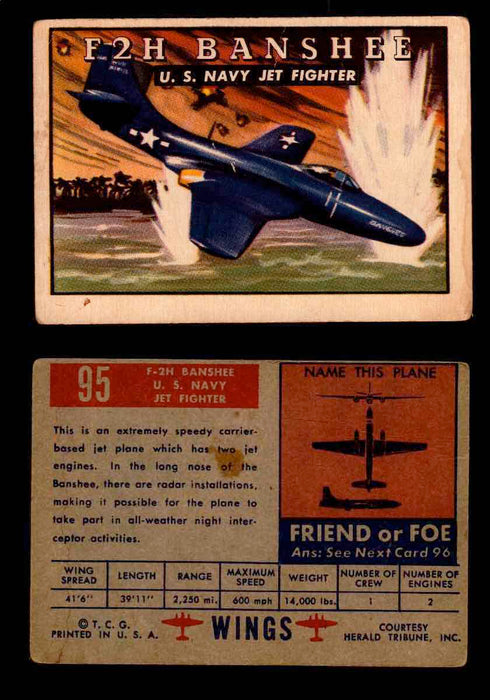 1952 Wings Topps TCG Vintage Trading Cards You Pick Singles #1-100 #95  - TvMovieCards.com