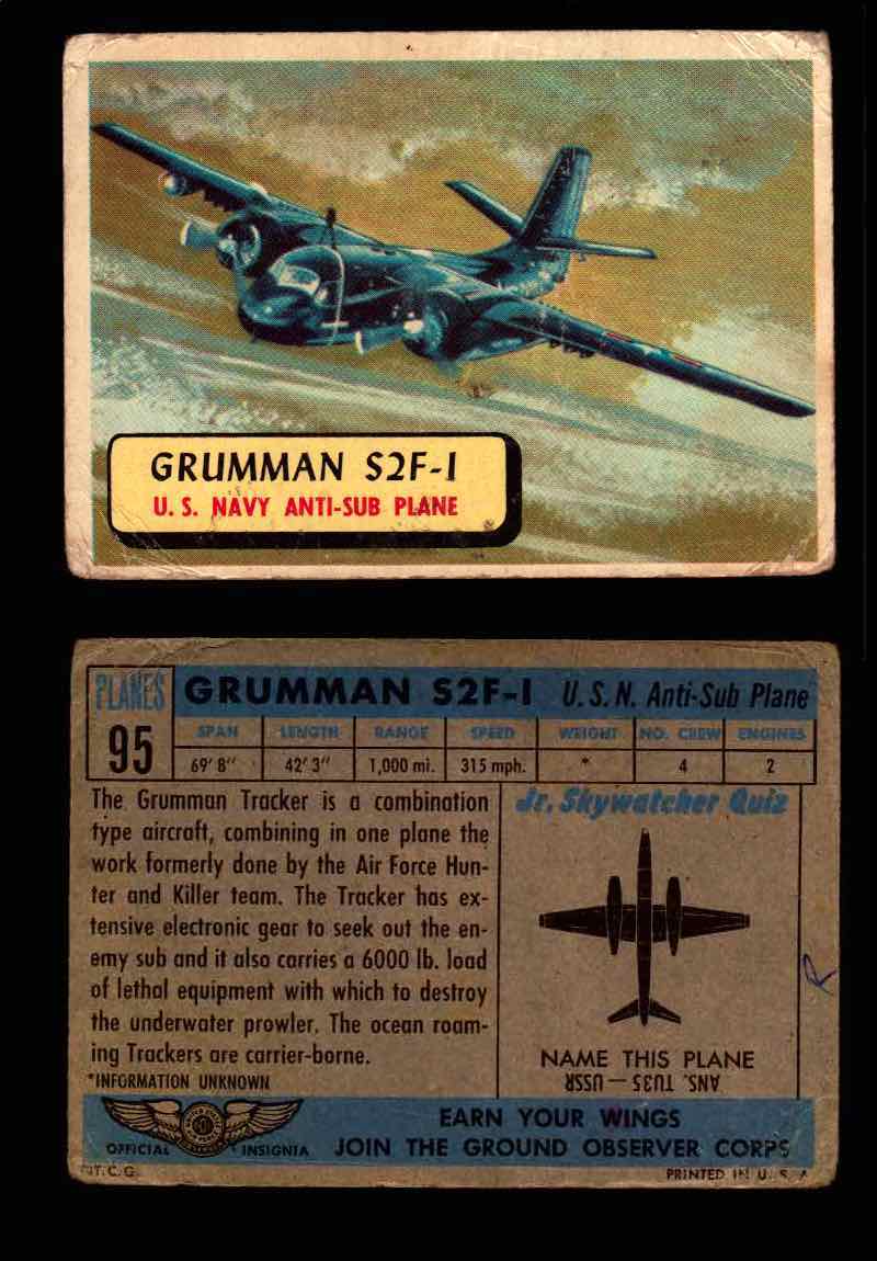 1957 Planes Series II Topps Vintage Card You Pick Singles #61-120 #95  - TvMovieCards.com