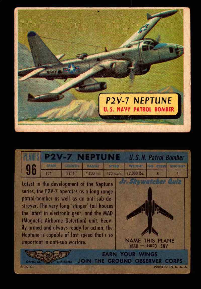 1957 Planes Series II Topps Vintage Card You Pick Singles #61-120 #96  - TvMovieCards.com