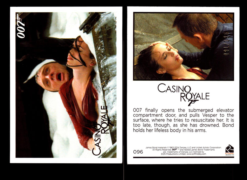 James Bond Archives 2014 Casino Royal Gold Parallel Card You Pick Number #96  - TvMovieCards.com