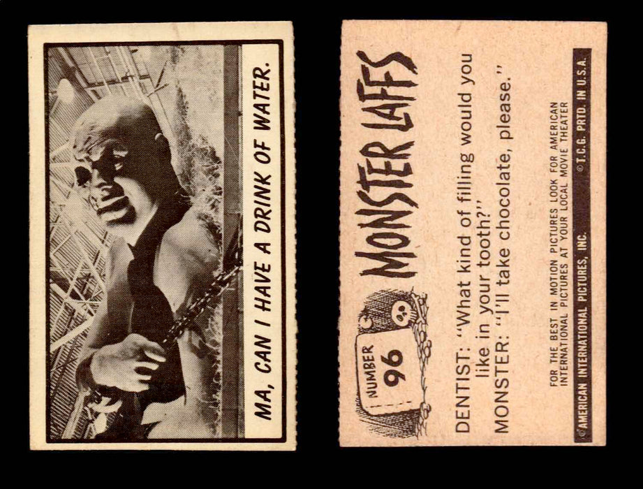 1966 Monster Laffs Midgee Vintage Trading Card You Pick Singles #1-108 Horror #96  - TvMovieCards.com