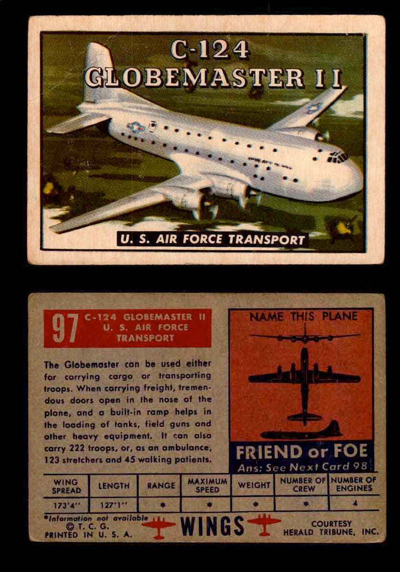 1952 Wings Topps TCG Vintage Trading Cards You Pick Singles #1-100 #97  - TvMovieCards.com