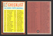 1962 Topps Baseball Trading Card You Pick Singles #1-#99 VG/EX #	98 Checklist 89-176  - TvMovieCards.com