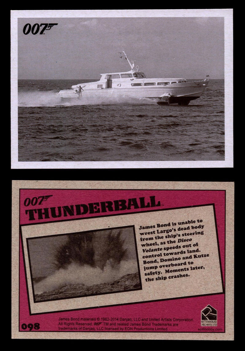 James Bond Archives 2014 Thunderball Throwback You Pick Single Card #1-99 #98  - TvMovieCards.com