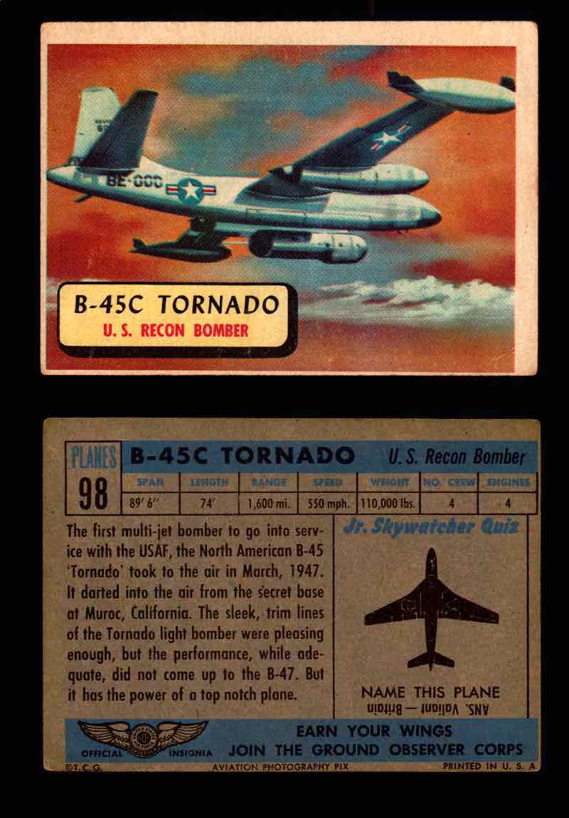 1957 Planes Series II Topps Vintage Card You Pick Singles #61-120 #98  - TvMovieCards.com
