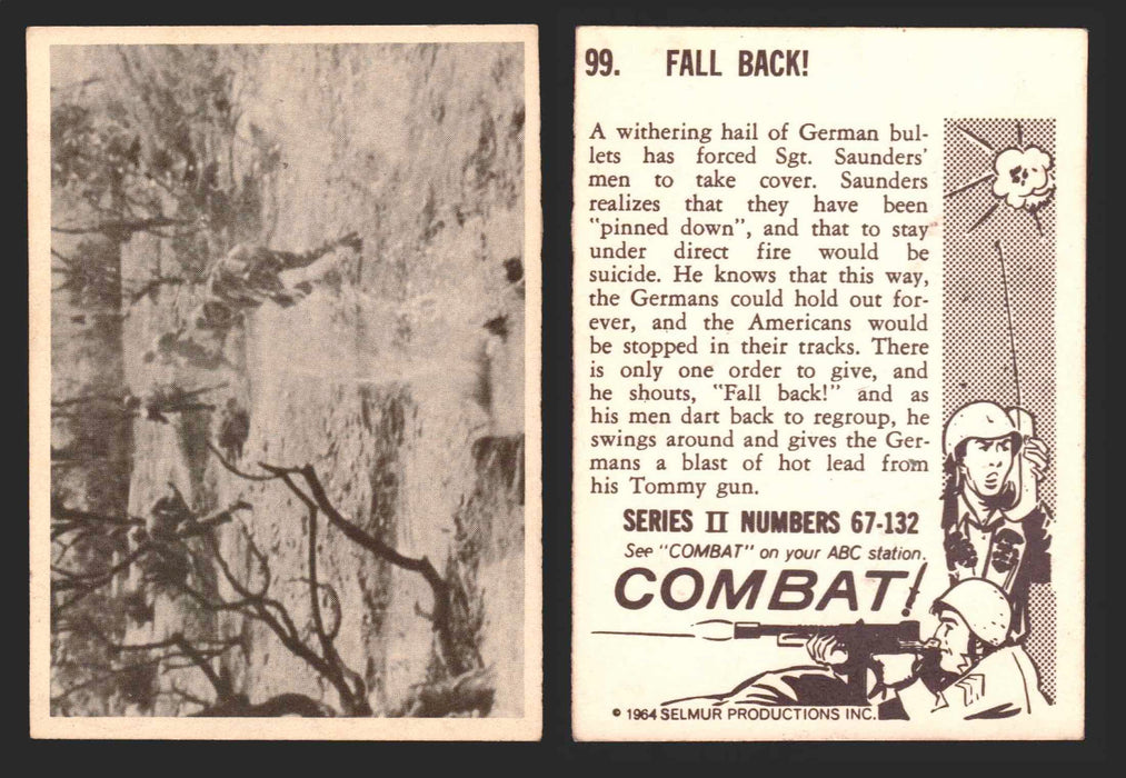 1964 Combat Series II Donruss Selmur Vintage Card You Pick Singles #67-132 99   Fall Back!  - TvMovieCards.com