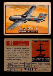 1952 Wings Topps TCG Vintage Trading Cards You Pick Singles #1-100 #99  - TvMovieCards.com