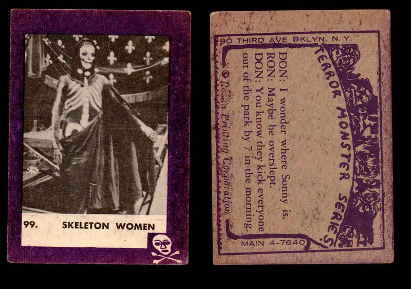 1963 Terror Monsters Rosan Vintage Trading Cards You Pick Singles #1-132 #99  - TvMovieCards.com