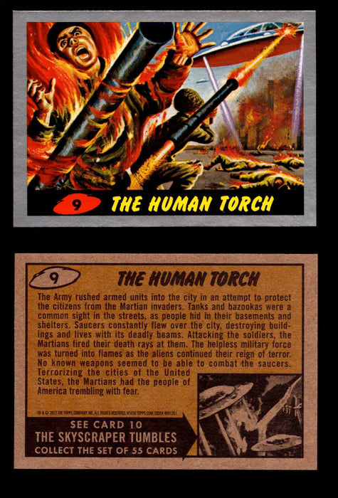 2012 Mars Attacks Silver Parallel You Pick Single Trading Card #1-55 Topps   - TvMovieCards.com
