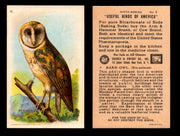 Birds - Useful Birds of America 6th Series You Pick Singles Church & Dwight J-9 #9 Barn Owl  - TvMovieCards.com