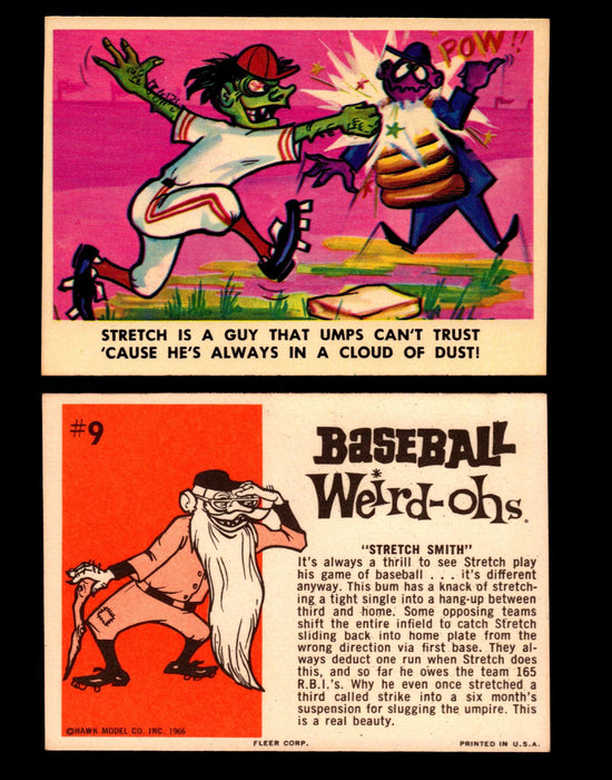 Weird-ohs BaseBall 1966 Fleer Vintage Card You Pick Singles #1-66 #9 Stretch Smith  - TvMovieCards.com