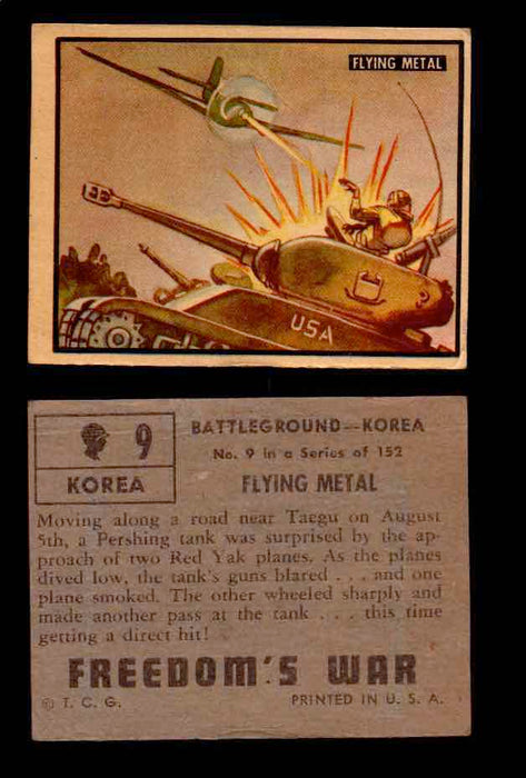 1950 Freedom's War Korea Topps Vintage Trading Cards You Pick Singles #1-100 #9  - TvMovieCards.com