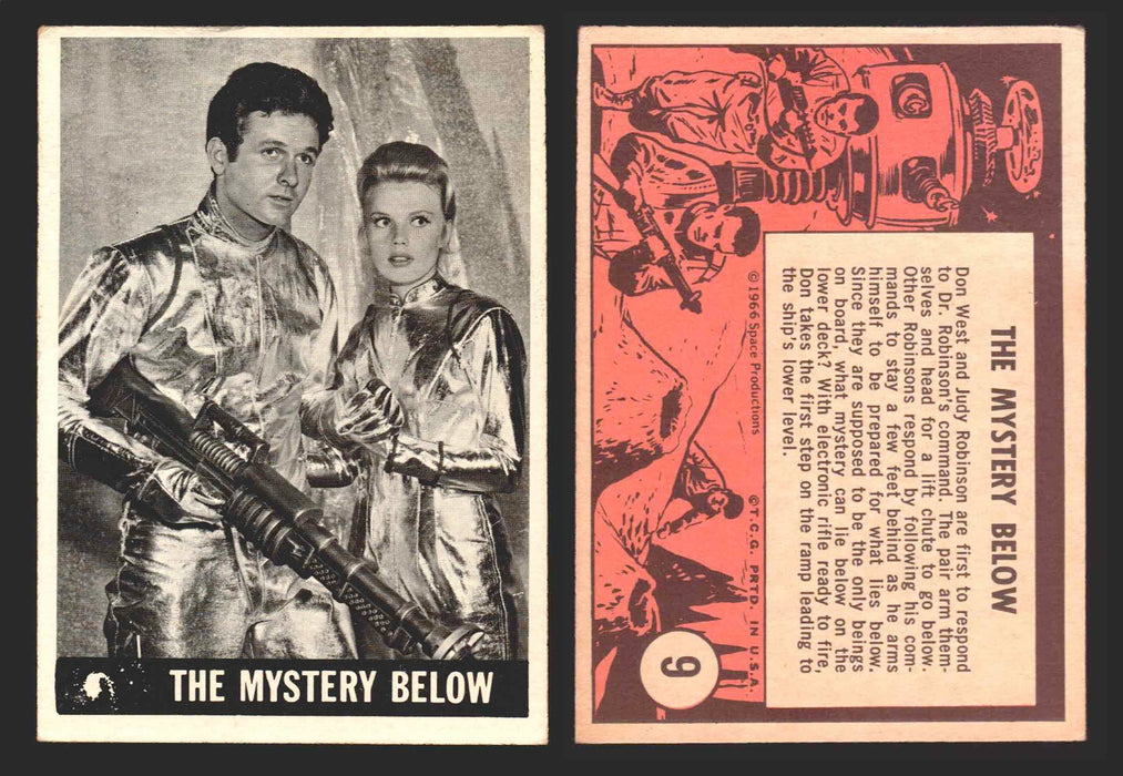 1966 Lost In Space Topps Vintage Trading Card #1-55 You Pick Singles #	  9   The Mystery Below  - TvMovieCards.com