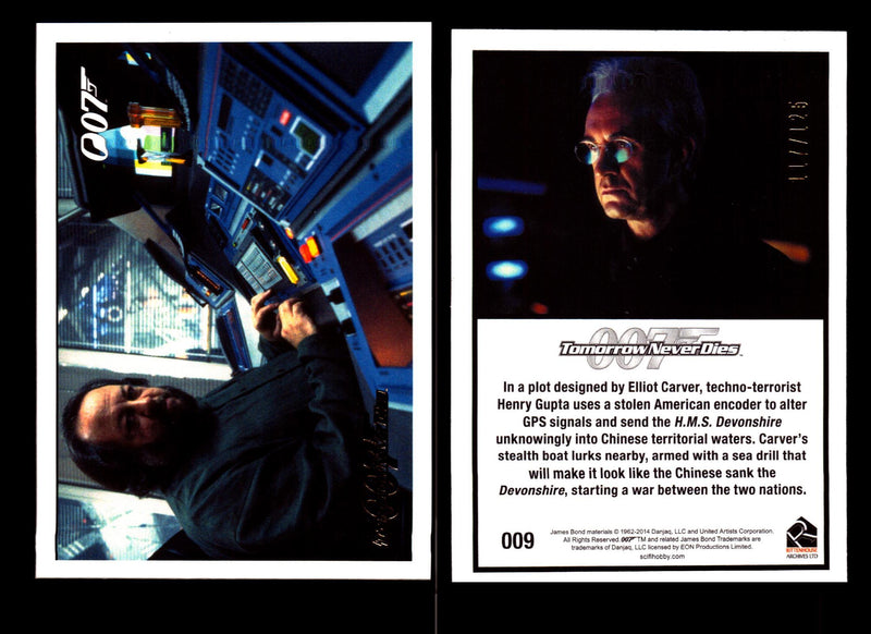 James Bond Archives 2014 Tomorrow Never Dies Gold Parallel Card You Pick Singles #9  - TvMovieCards.com