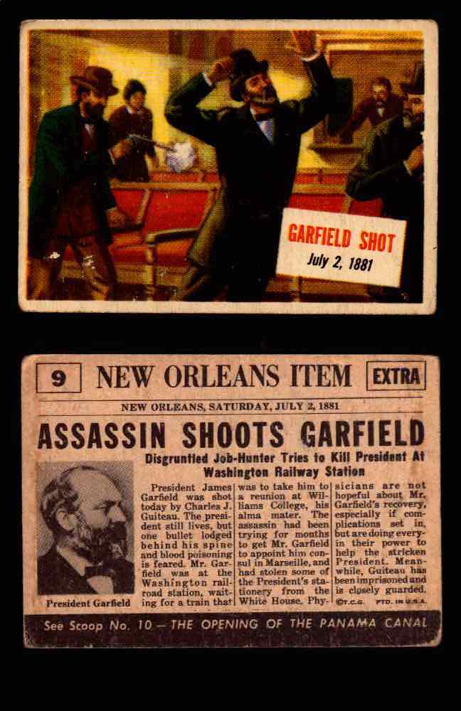 1954 Scoop Newspaper Series 1 Topps Vintage Trading Cards You Pick Singles #1-78 9   Garfield Shot  - TvMovieCards.com