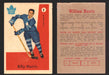 1959-60 Parkhurst Hockey NHL Trading Card You Pick Single Cards #1 - 50 NM/VG #9 Billy Harris  - TvMovieCards.com