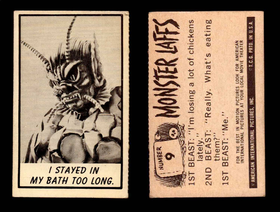 1966 Monster Laffs Midgee Vintage Trading Card You Pick Singles #1-108 Horror #9  - TvMovieCards.com