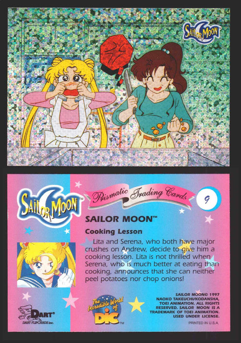 1997 Sailor Moon Prismatic You Pick Trading Card Singles #1-#72 No Cracks 9   Cooking Lesson  - TvMovieCards.com