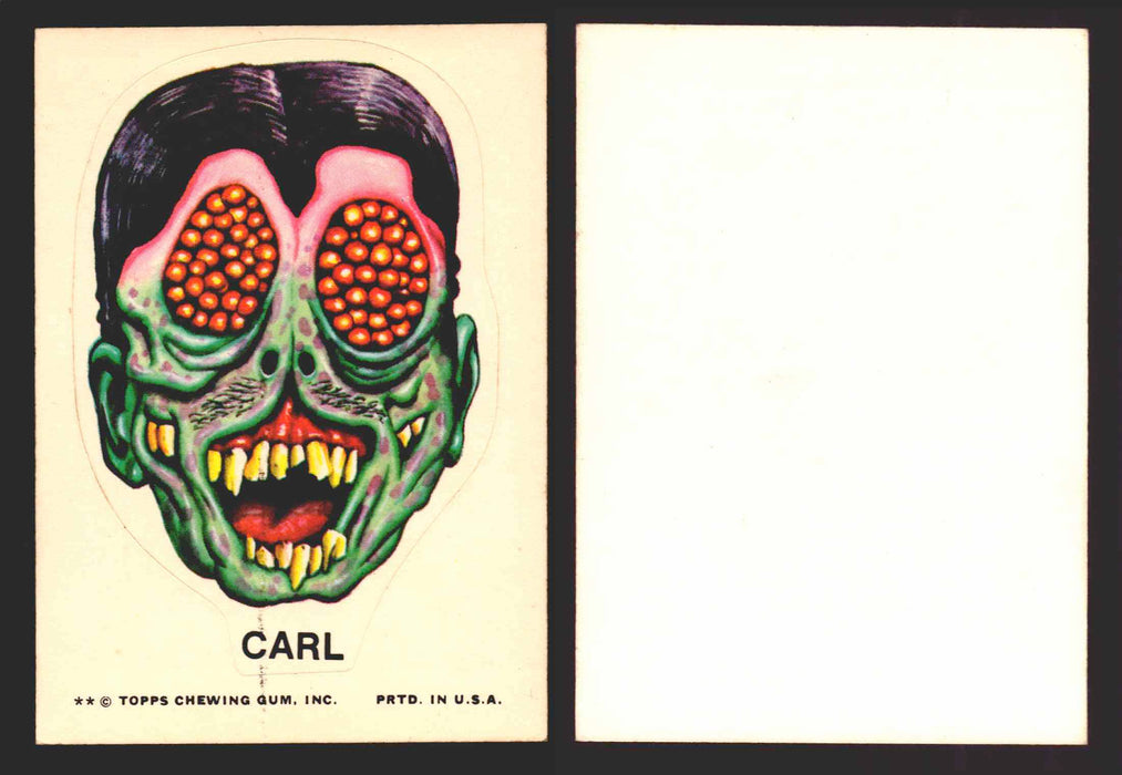 1976 Ugly Stickers White Back Trading Card You Pick Singles #1-55 Topps Carl  - TvMovieCards.com