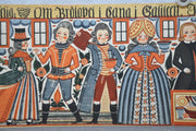 Antique 1700s-1800s Danish Festival / Party lithograph Art Print Poster 12 x 36   - TvMovieCards.com