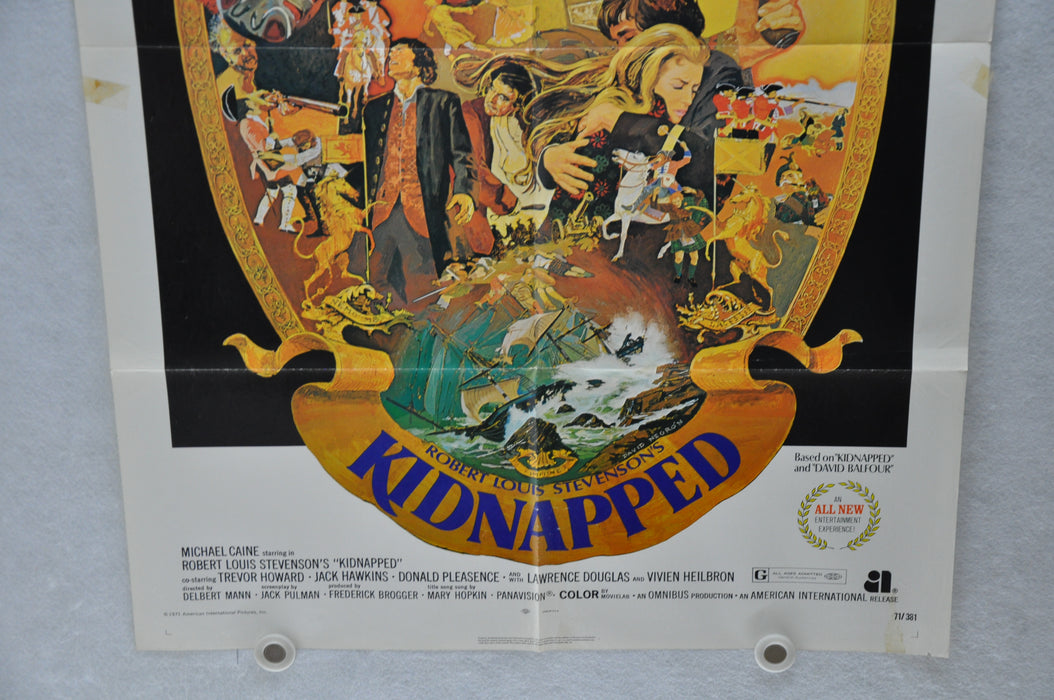 1971 Kidnapped Original 1SH Movie Poster 27 x 41 Michael Caine   - TvMovieCards.com