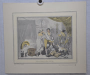 T Rowlandson "Four o'clock in the Country" Lithograph Etching Print 16" x 18.5"   - TvMovieCards.com