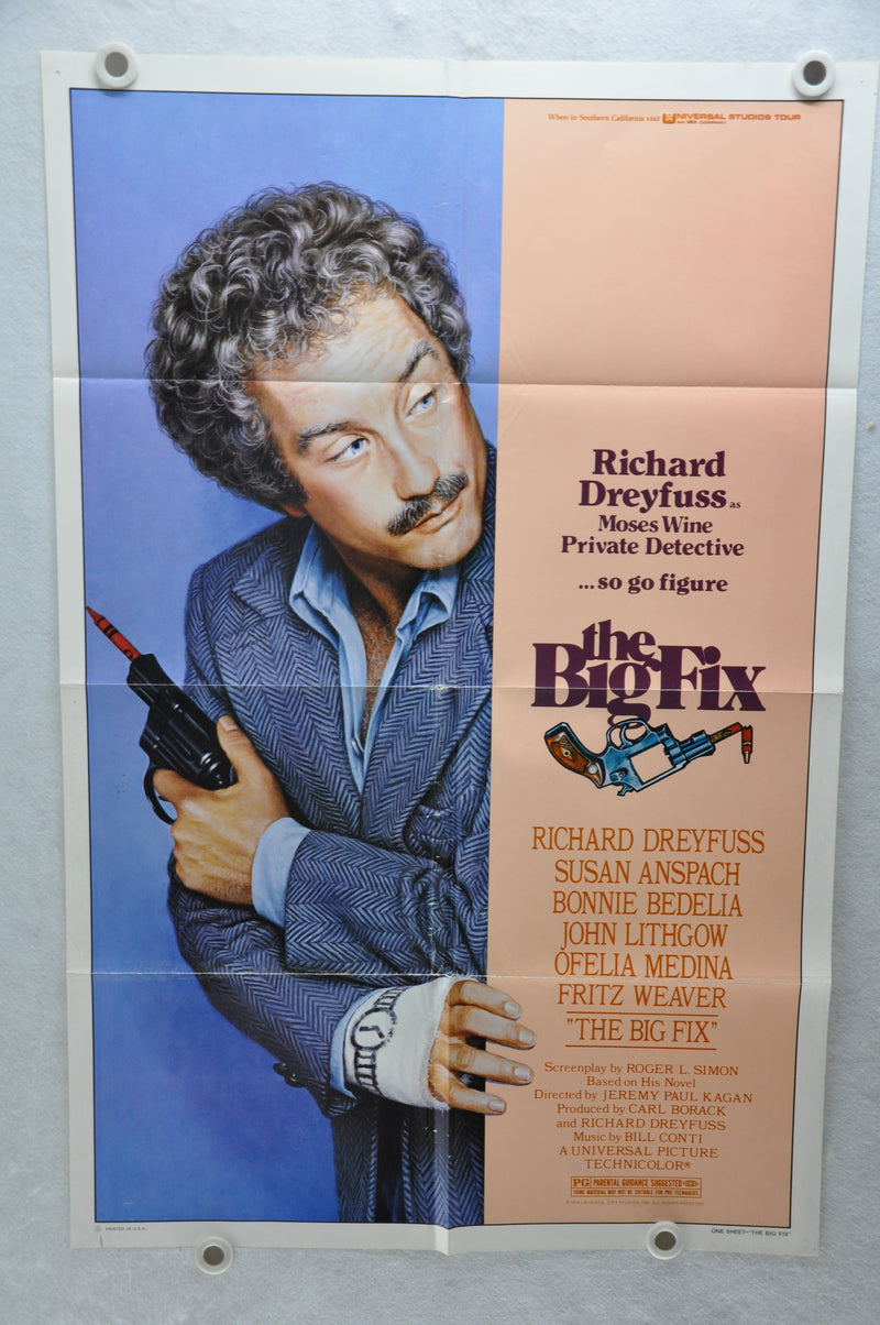 1978 The Big Fix Original 1SH Movie Poster 27 x 41 Richard Dreyfuss, Susan Anspa   - TvMovieCards.com