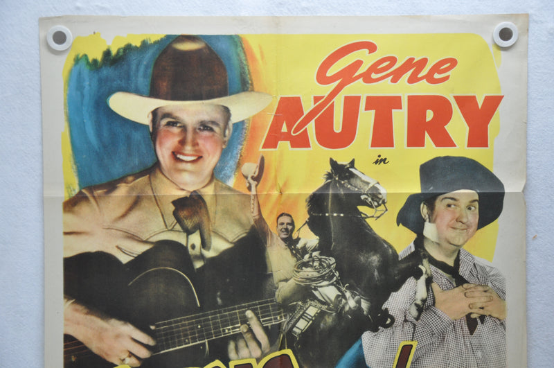Guns and Guitars Original 1SH Movie Poster 27 x 41 Gene Autry Smiley Burnette   - TvMovieCards.com