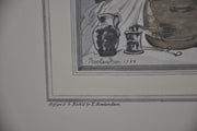 T Rowlandson "Four o'clock in the Country" Lithograph Etching Print 16" x 18.5"   - TvMovieCards.com
