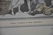 T Rowlandson "Four o'clock in the Country" Lithograph Etching Print 16" x 18.5"   - TvMovieCards.com