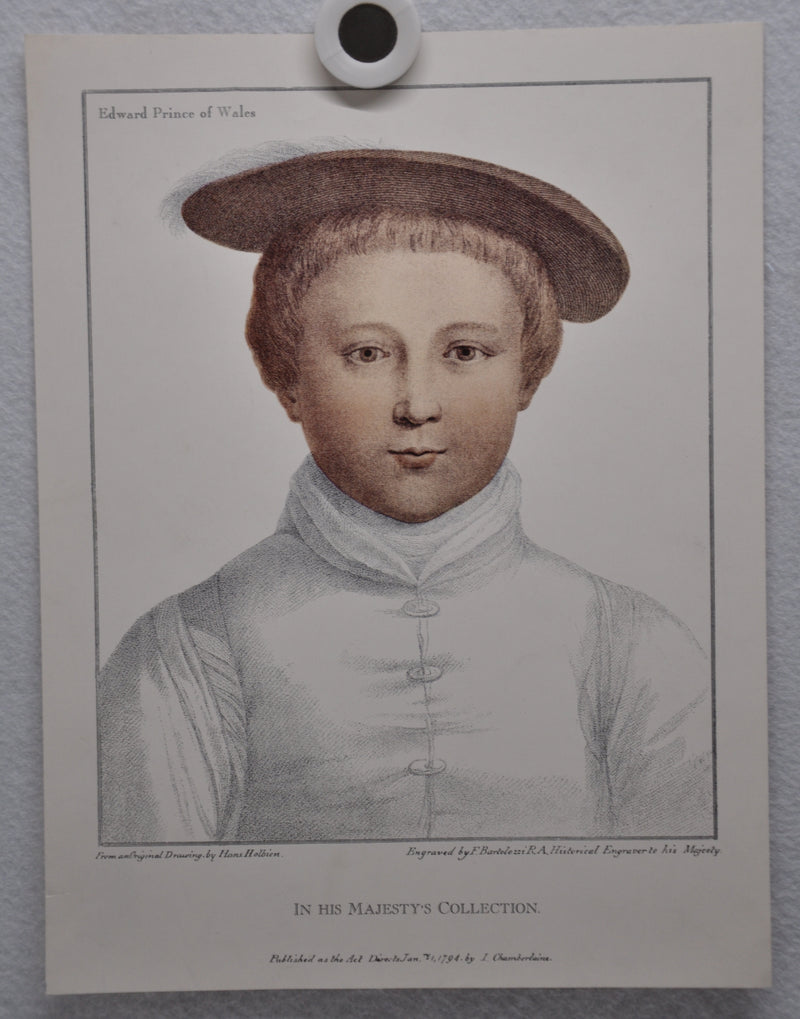 Hans Holbien "Edward Prince of Wales" Art Print Poster 9 x 12   - TvMovieCards.com
