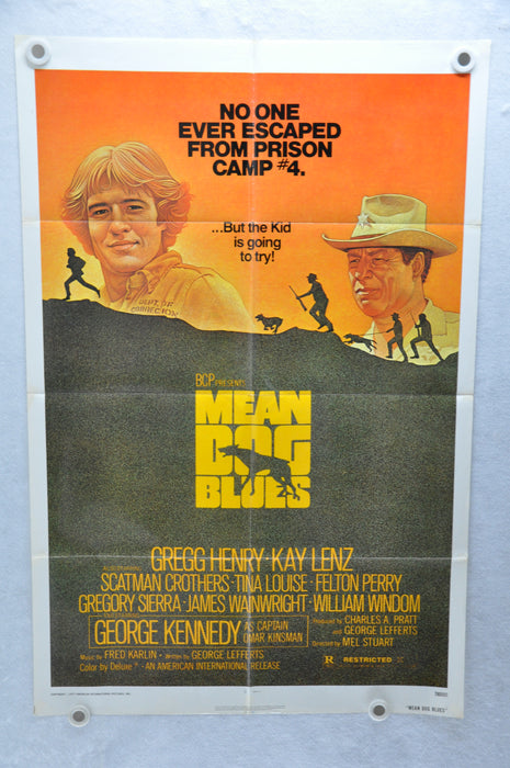 1978 Mean Dog Blues Original 1SH Movie Poster 27 x 41 Gregg Henry, Kay Lenz   - TvMovieCards.com