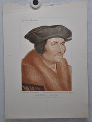 Hans Holbien "Tho: Moor L.d Chancelour" Art Print Poster 11 x 15   - TvMovieCards.com
