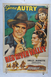 Red River Valley Original 1SH Movie Poster 27 x 41  Gene Autry, Smiley Burnette,   - TvMovieCards.com