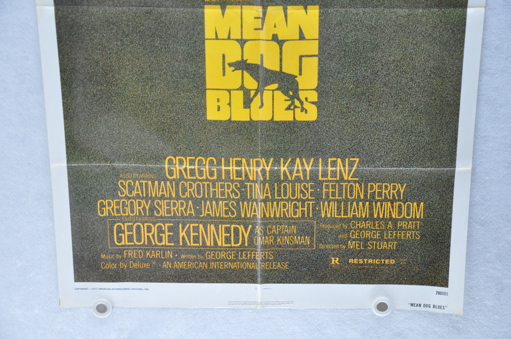 1978 Mean Dog Blues Original 1SH Movie Poster 27 x 41 Gregg Henry, Kay Lenz   - TvMovieCards.com