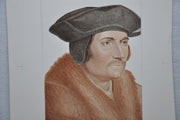 Hans Holbien "Tho: Moor L.d Chancelour" Art Print Poster 11 x 15   - TvMovieCards.com