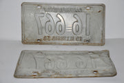 1958 Illinois License Plate Pair #16 667 Passenger Car Original Tag YOM Rat Rod   - TvMovieCards.com