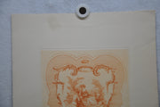 Auguste Pequegnot Etching After Antoine Watteau Plate 4 Lithograph Print 15 x 19   - TvMovieCards.com