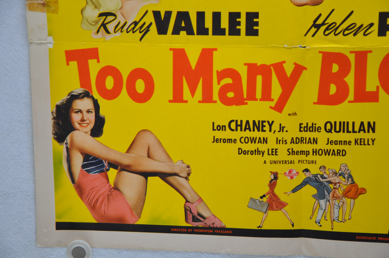 Too Many Blondes 1941 Original Half Sheet Movie Poster Rudy Vallee Helen Parrish   - TvMovieCards.com