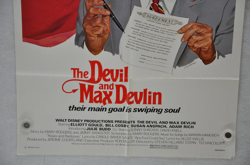 1981 The Devil & Max Devlin Original 1SH Movie Poster 27 x 41 Elliott Gould   - TvMovieCards.com