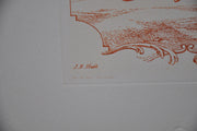Auguste Pequegnot Etching After J.B Huet Plate 125 Lithograph Print 11 x 15   - TvMovieCards.com
