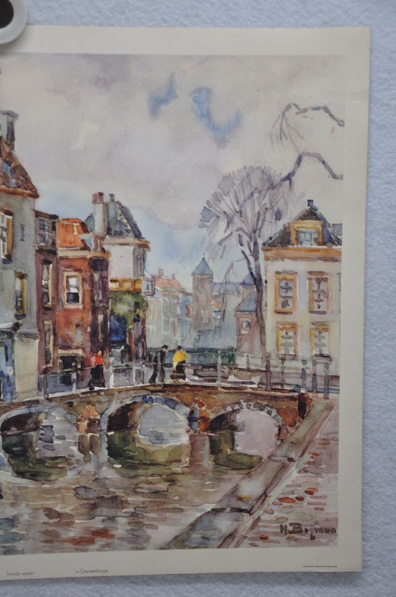 H. Bogman "Smids-water 's-Gravenhage" Art Print Poster 13 x 17   - TvMovieCards.com