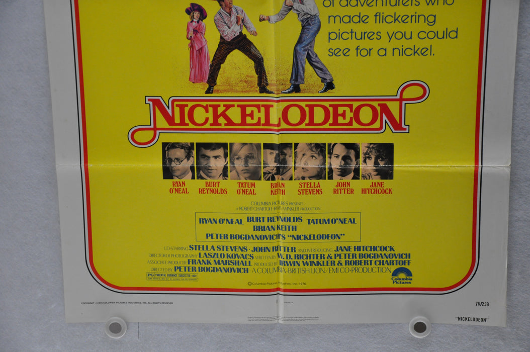 1976 Nickelodeon Original 1SH Movie Poster 27 x 41 Ryan O'Neal, Burt Reynolds   - TvMovieCards.com