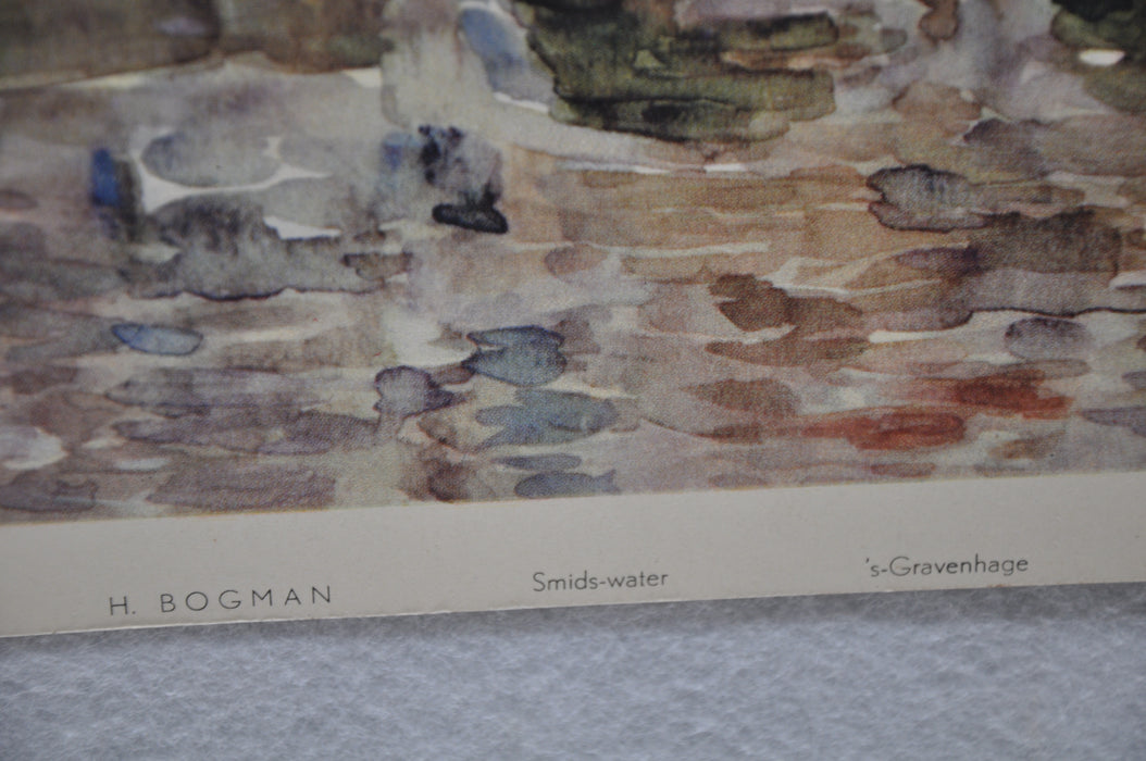 H. Bogman "Smids-water 's-Gravenhage" Art Print Poster 13 x 17   - TvMovieCards.com