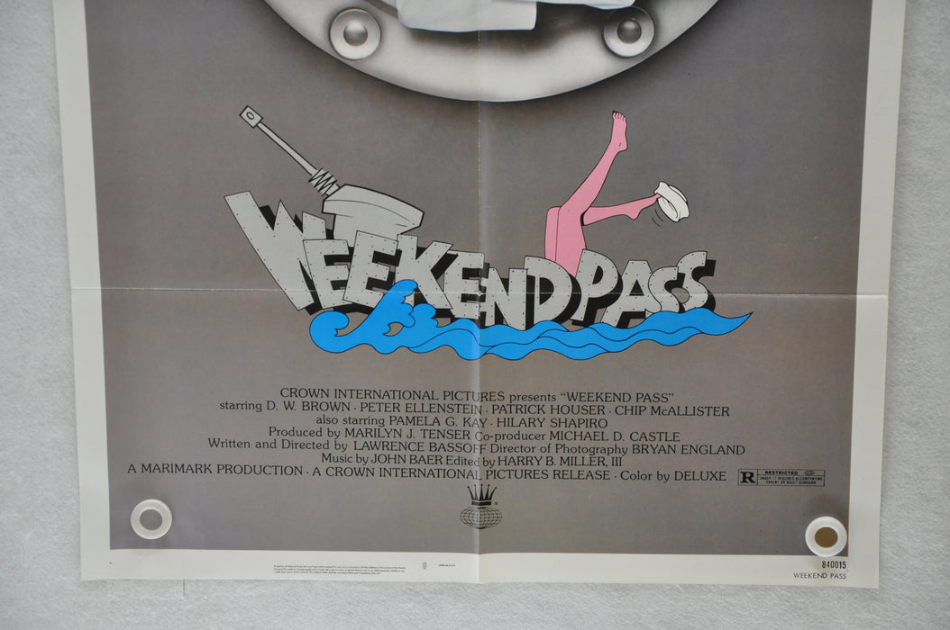 1984 Weekend Pass Original 1SH Movie Poster 27 x 41 Patrick Houser, Chip McAllis   - TvMovieCards.com
