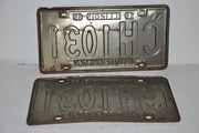 1969 Illinois License Plate Pair #CH 1031 Passenger Car Original Tag YOM Rat Rod   - TvMovieCards.com