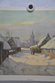 Noordijk Serie 6 Nr 1 Dutch Winter City Art Print Poster 13 x 17   - TvMovieCards.com