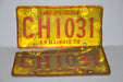 1970 Illinois License Plate Pair #CH 1031 Passenger Car Original Tag YOM Rat Rod   - TvMovieCards.com