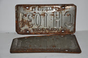1971 Illinois License Plate Pair #CH 1031 Passenger Car Original Tag YOM Rat Rod   - TvMovieCards.com
