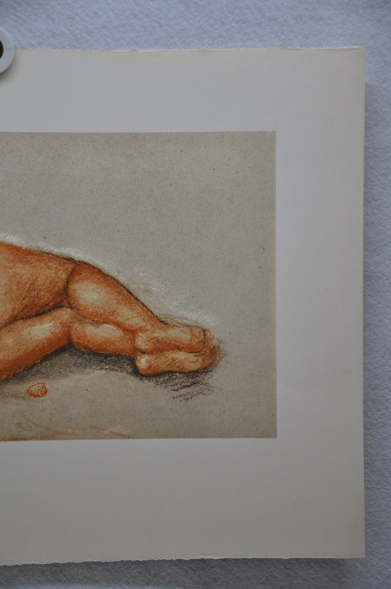 Aristide Maillol "Nu De Dos - Resting Nude" Lithograph Art Print 14 x 20   - TvMovieCards.com
